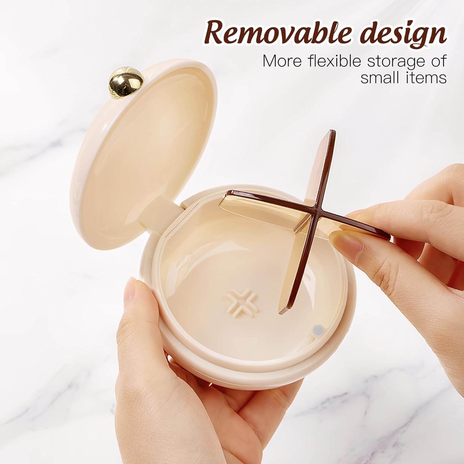 ULTECHNOVO Travel Pill Case with 4 Compartments Portable Medication Organizer Compact Airtight Pill Container for Outdoor and Daily Use