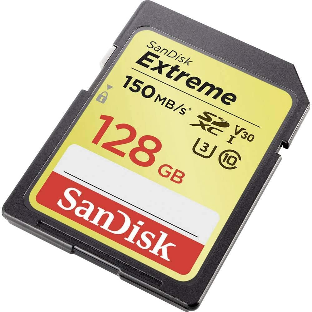 Sandisk Extreme SD Class 30 Memory Card, 128GB image number 1