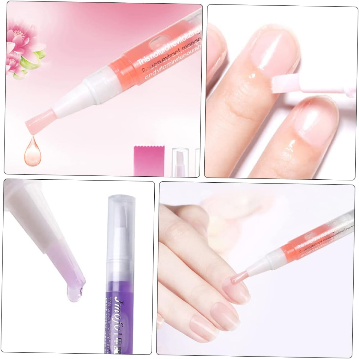 FOYTOKI 6Pcs Nail Growth Serum Pen Organic Nail Serum Cuticle Oil Pen for Gentle Care image number 2