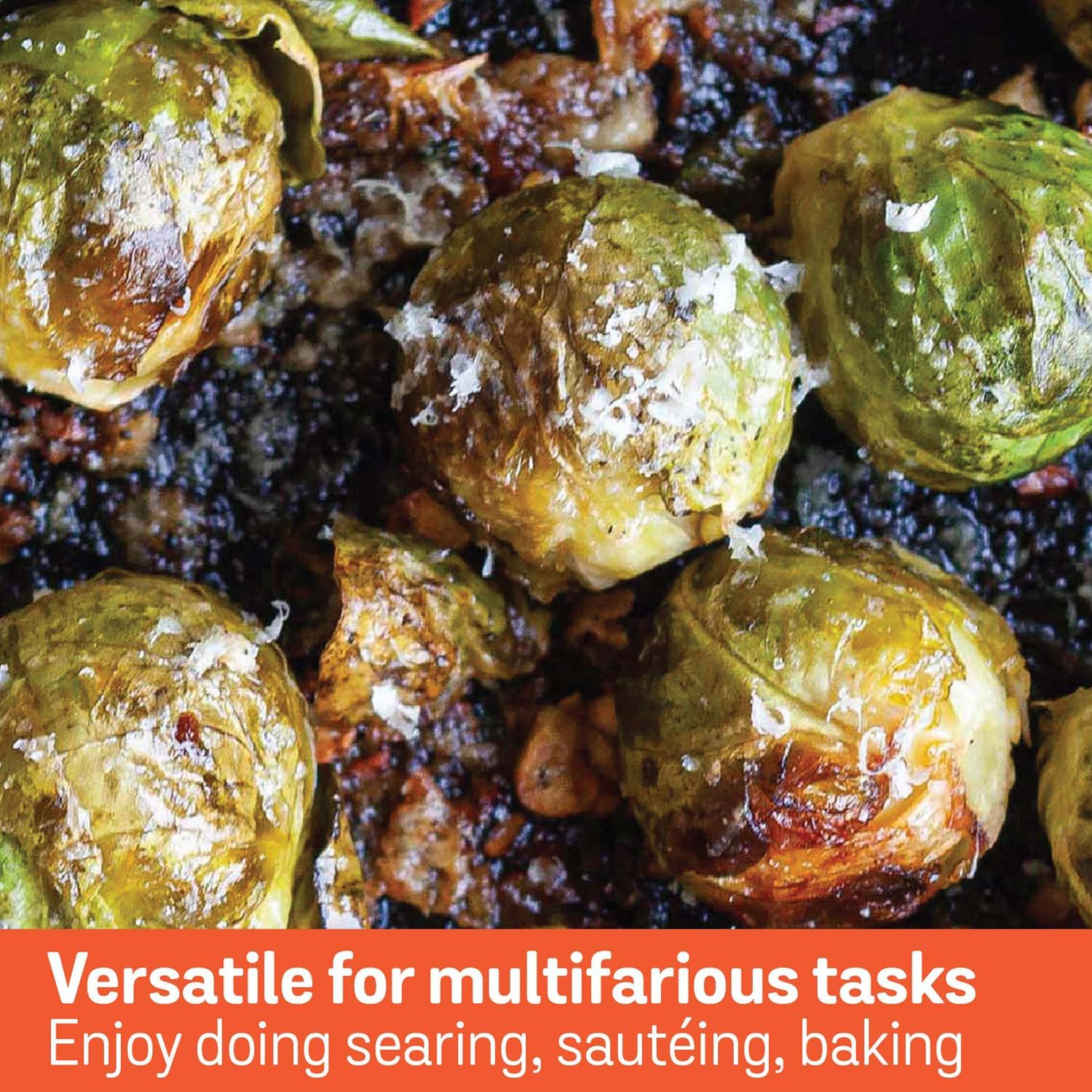 Meyer Pre-Seasoned Cast Iron Induction Double Handle Skillet 26Cm image number 2