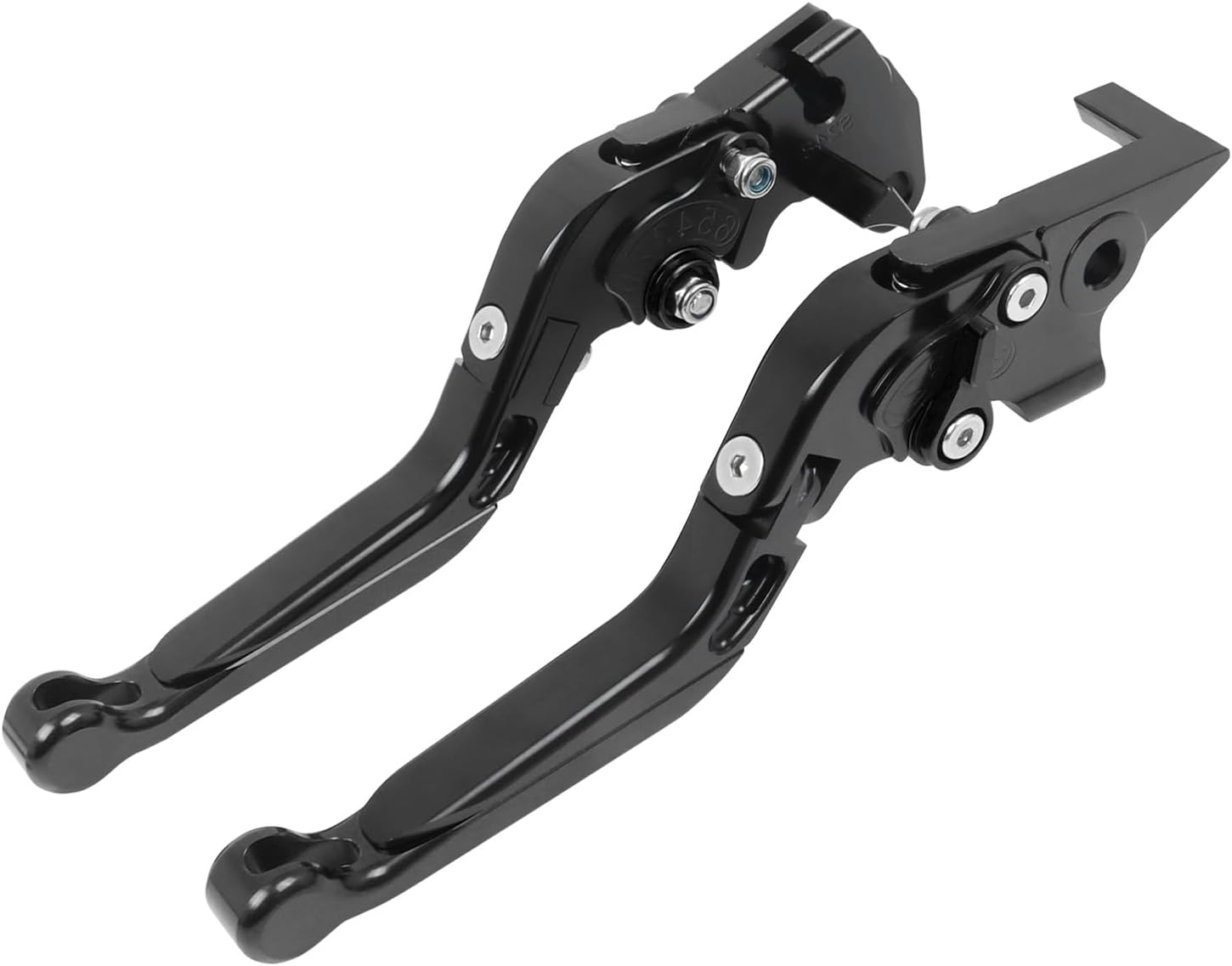CHIFUN Brake Lever and Clutch Lever Set Replacement for Kawasaki Ninja 400 Ninja 300R 250R Z300 Aluminum Motorcycle Handlebar Lever Foldable Length Adjustable(Black)