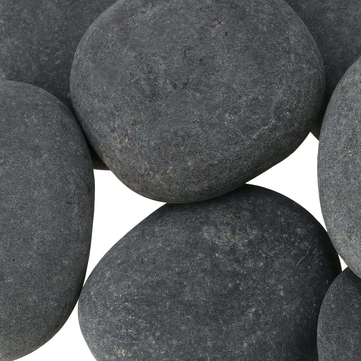 JEUIHAU 50 PCS 1.2-2 Inches Painting Rocks, Natural River Stones for Family Time, Crafting, Arts, Kindness, DIY, Party Decoration - Smooth Flat Gray Craft Stones image number 2