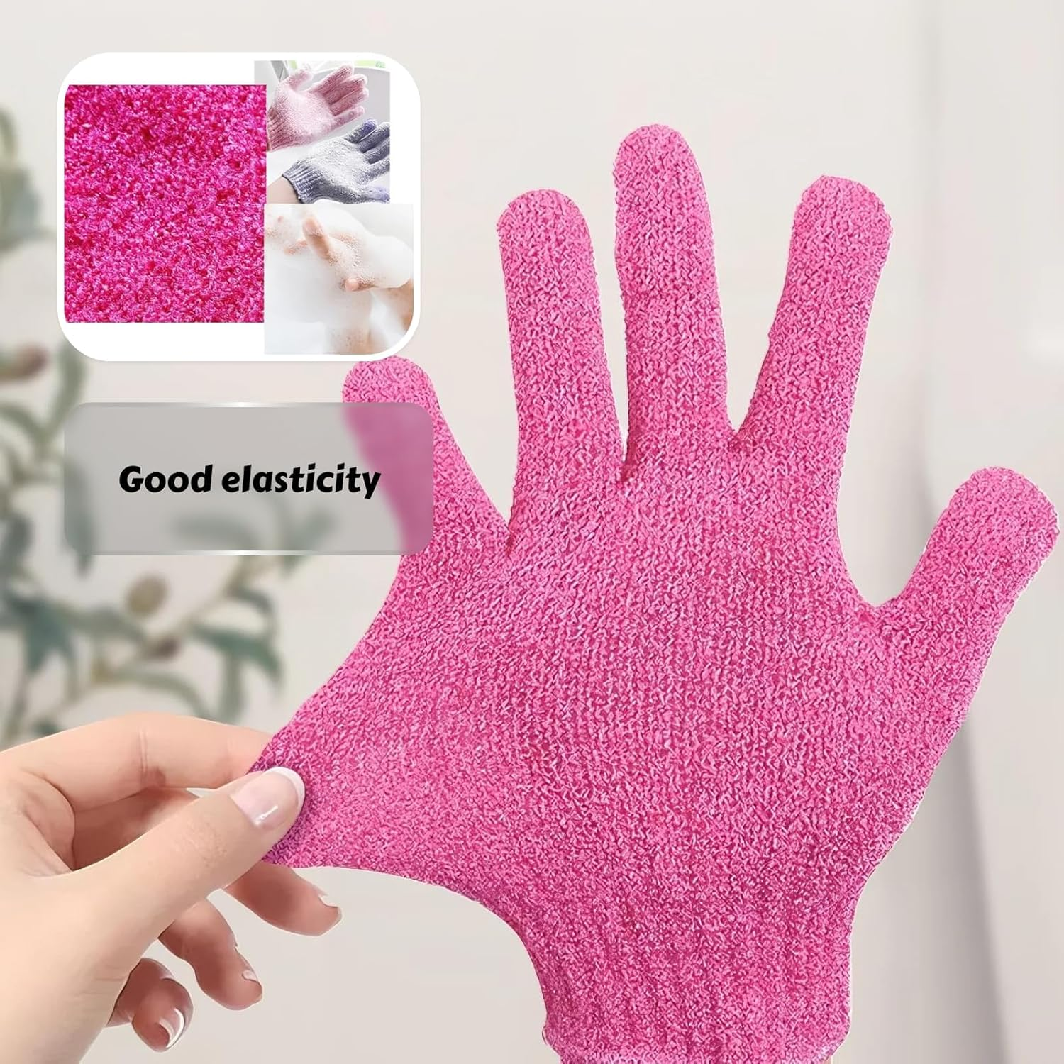 12 Pairs Multicolor Exfoliating Shower Gloves, Nylon Body Scrubber for Dead Skin Removal, Spa & Massage, Stretchy Bath Gloves for All Skin Types, Helps Combat Acne, Eczema,Easy Clean & Quick Dry image number 1