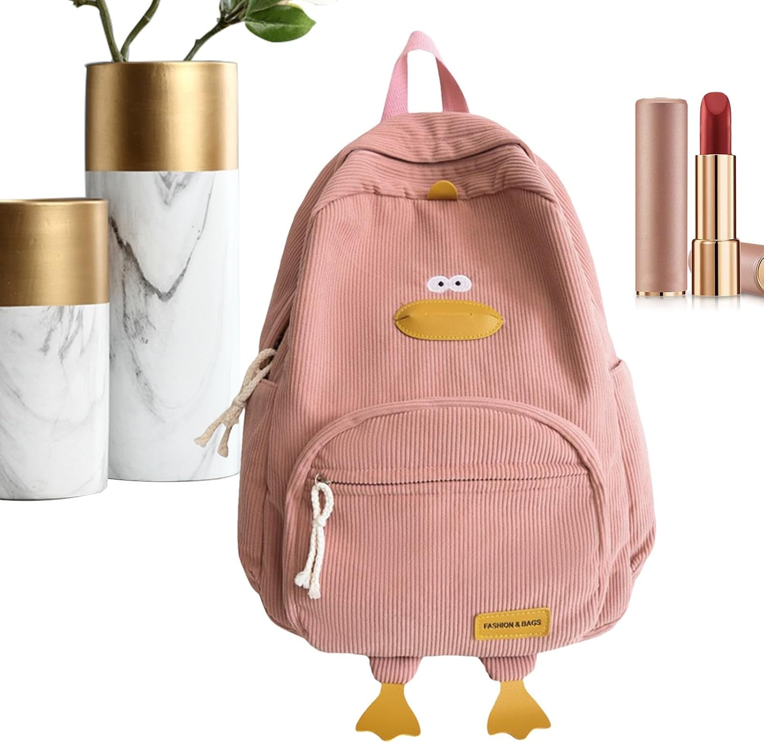Animal Backpack - Funny Soft Duck Shape Bookbag | Backpack for Kids | Duck Bag with Adjustable Shoulder Straps | Kids School Bag with Large Capacity Multiple & Pockets for Cell Phone Laptop Books