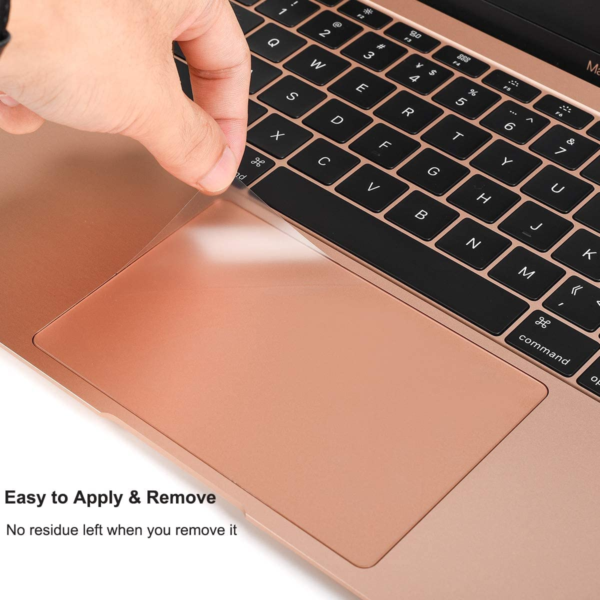 [2PCS] Trackpad Protector Skin for 2021 2020 Macbook Air 13 Inch A2337 M1 A2179 A1932 Touch Pad Cover Skin Anti-Scratch Anti-Water for Macbook Air 13 Inch A2337 A2179 A1932 Touch ID Accessories, Clear image number 2