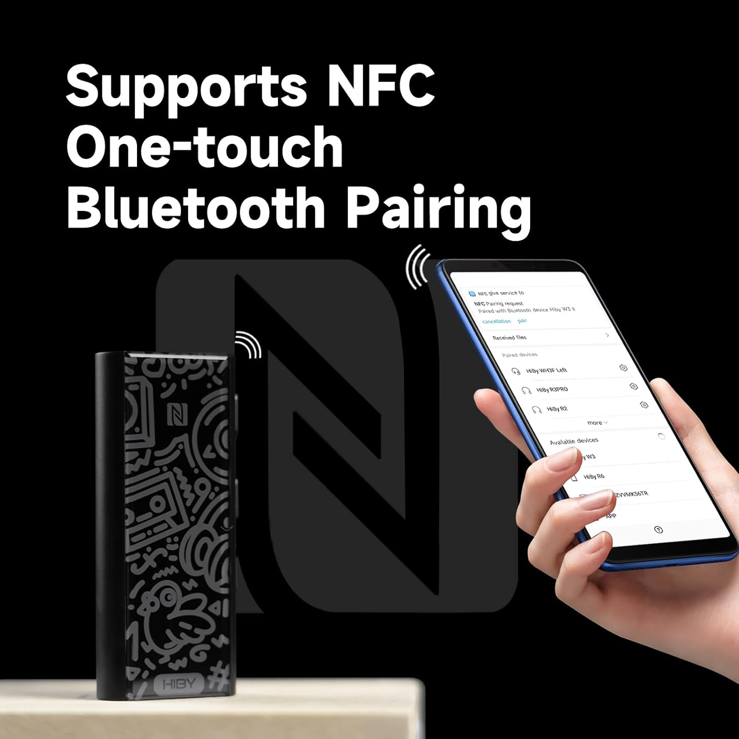 Hiby W3 II Headphone Amp Bluetooth 5.2 Receiver USB DAC for Car Audio/Smartphone/Pc/Laptop - Orange image number 3