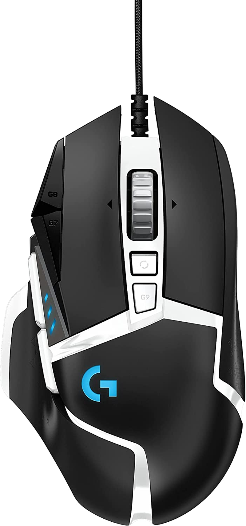 Logitech G502 Hero High Performance Wired Gaming Mouse, Hero 16K Sensor, 16,000 DPI, RGB, Adjustable Weights, 11 Programmable Buttons, On-Board Memory, Pc/Mac - Black image number 1