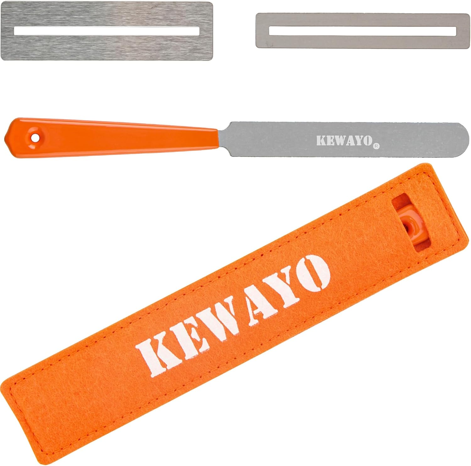 KEWAYO Guitar Fingerboard Luthier Tool Set Including Guitar Fret Crowning Luthier File, Fret Leveling Beam Sanding Leveler Beam and Fingerboard Guard Protectors for Guitar Bass