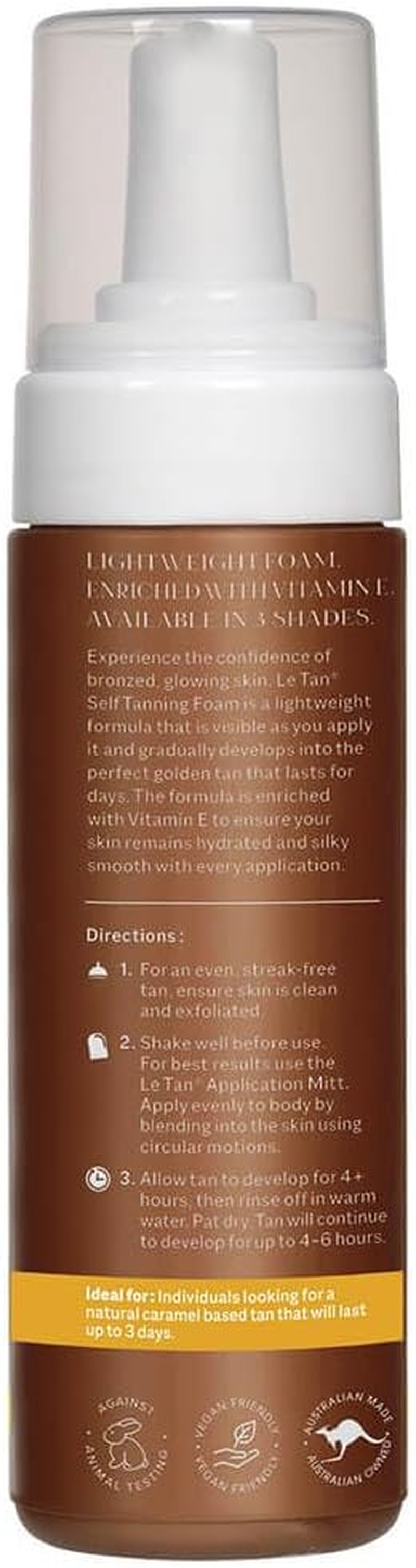 Le Tan Classic Foam Light Medium 180Ml