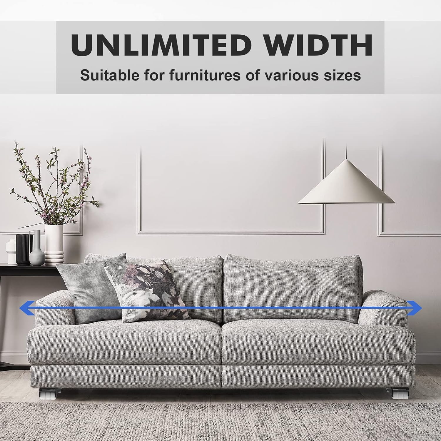 SPACEKEEPER Furniture Dolly Mobile Roller, Extendable Appliance Rollers Mobile Washing Machine Base, Fridge Stand Moving Cart for Washing Machines, Refrigerators, Dryers, Dishwashers, Black image number 1