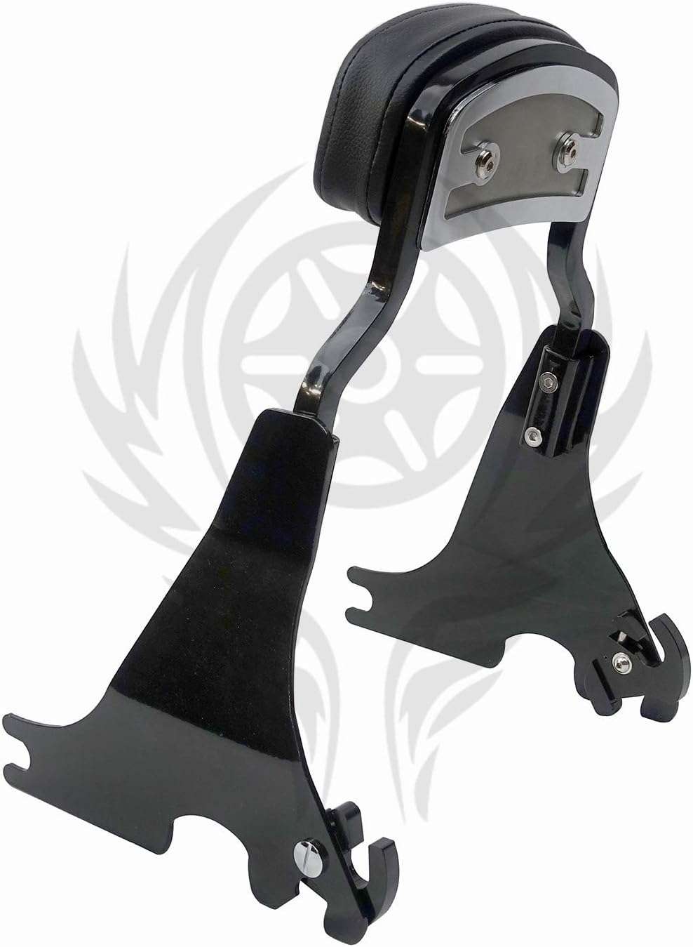 Detachable Sissybar for Harley Sportster XL 883 1200 Forty Eight Chop Style 2004-2020 (Gloss Black) image number 3