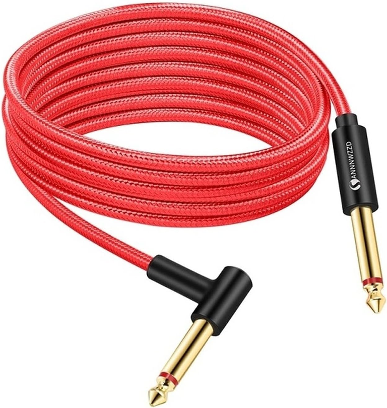Jack Audio Cable 6.5Mm Jack Guitar Cable 6.5Mm to 6.5Mm Male to Male Audio Cable 1M 2M 3M 5M 10M 15M for Guitar Mixer Amplifier Bass 6.35Mm Cable 3 5Mm Jack Audio Cable (Color : Red, Size : 15M) image number 1