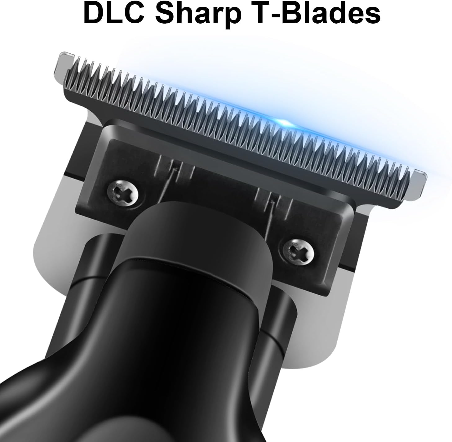 KEMEI Trimmer Professional Cordless Hair Clipper for Men Electric Beard Trimmers Barber Hair Cuttings Kit, Zero Gapped T Blade Trimmers with LCD Display, KM-2293, Black