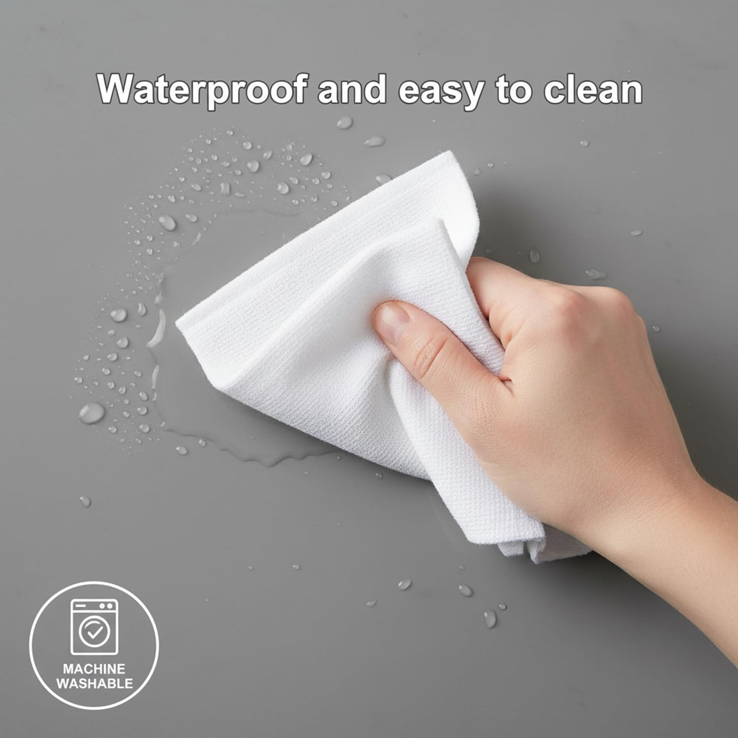 Portable Change Mat for Baby, Travel Changing Pad with Foldable Design and Wipeable Surface in Grey - Mecus image number 3