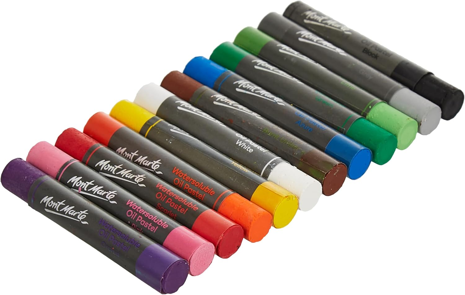 Mont Marte Watersoluble Oil Pastels 12-Pieces Set image number 2