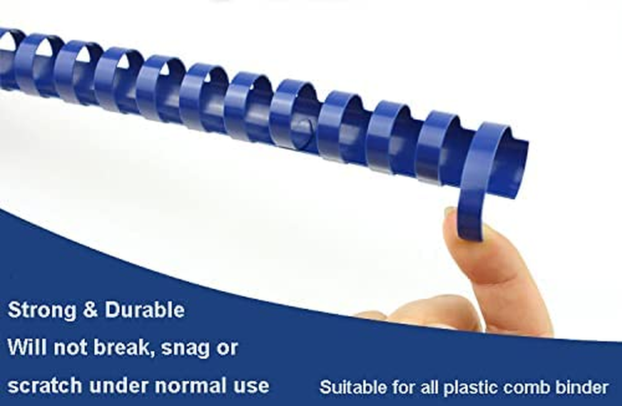 25Mm Plastic Binding Combs - Black, 20 or 21 Ring, Pack of 50 image number 2