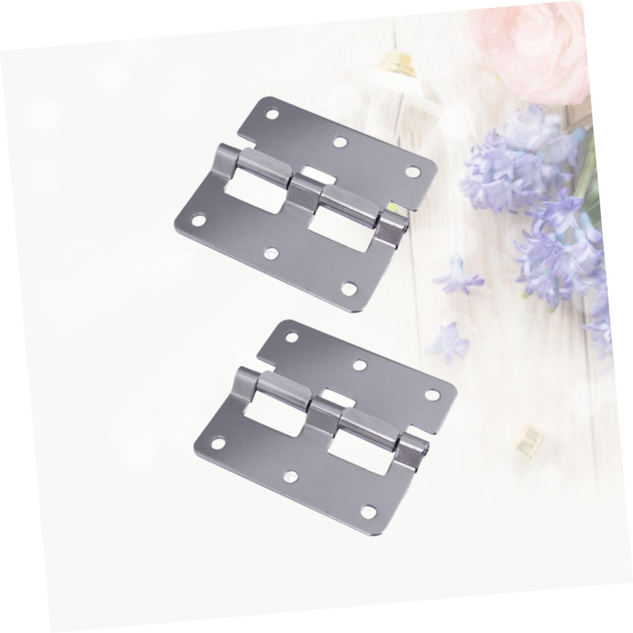 Veemoon 2Pcs Luggage Hinge Iron Metal Mute Flat Hinge Replacement for Suitcase Loose-Leaf Accessories image number 1