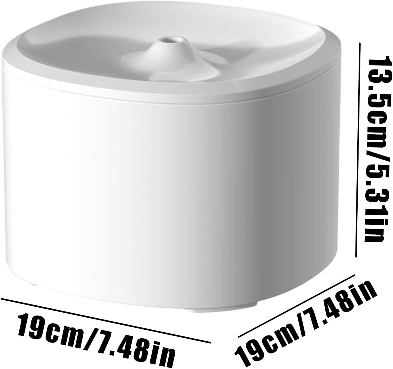 Cat Fountain for Interior Use, Automatic 3L Drinking Station for Pets | USB Water Dispenser with Filter for Cats Dog Multi Pair Home Intelligent Quiet USB Indoor Travel Kitten Welp Intelligent Quiet