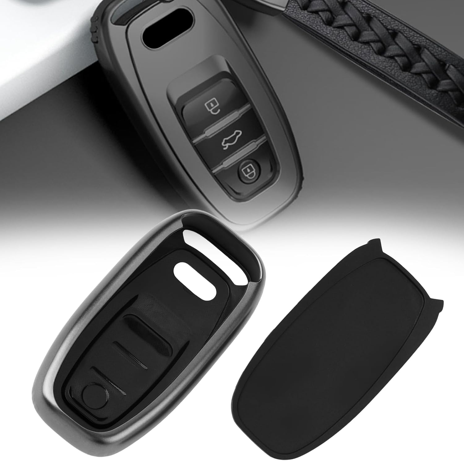 SING F LTD Key Fob Cover Case Protector Compatible with Audi A1 A3 A4 A5 A6 A7 A8 Q3 Q5 Q7 S4 S5 S LINE image number 1