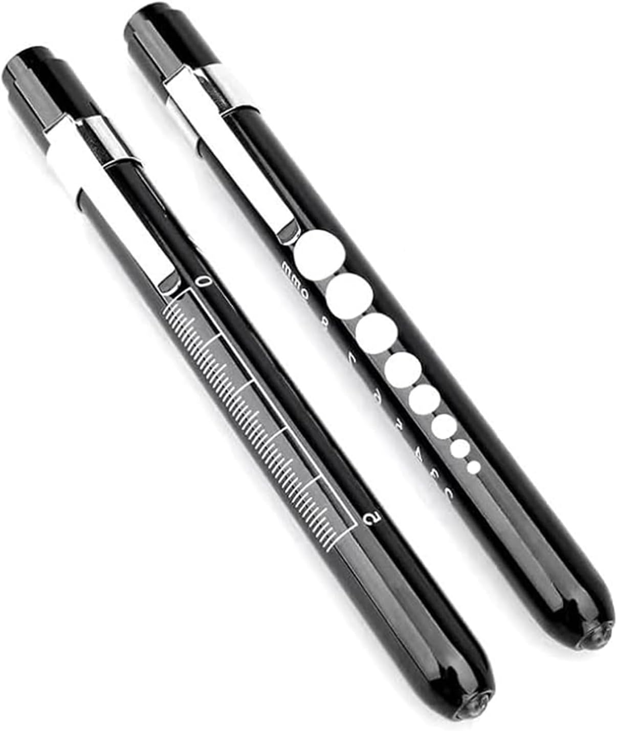 Nurse Accessories, Torch, 2Pcs Pen Light, Torch Light Reusable Medical LED Pen Torch with Pupil Gauge for Nurses, Doctors, and Nursing Students image number 2