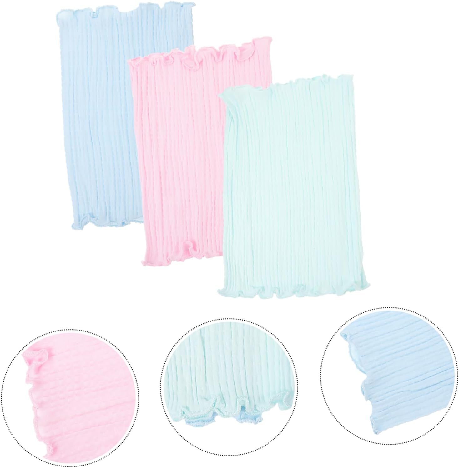 3Pcs Infant Bellyband and Toddler Belly Belt Set for Newborns, Elastic Cotton Belly Protector Thickened Warm Abdominal Wraps, Soft Breathable Bellybands for Baby Boys and Girls in Assorted Colors image number 5
