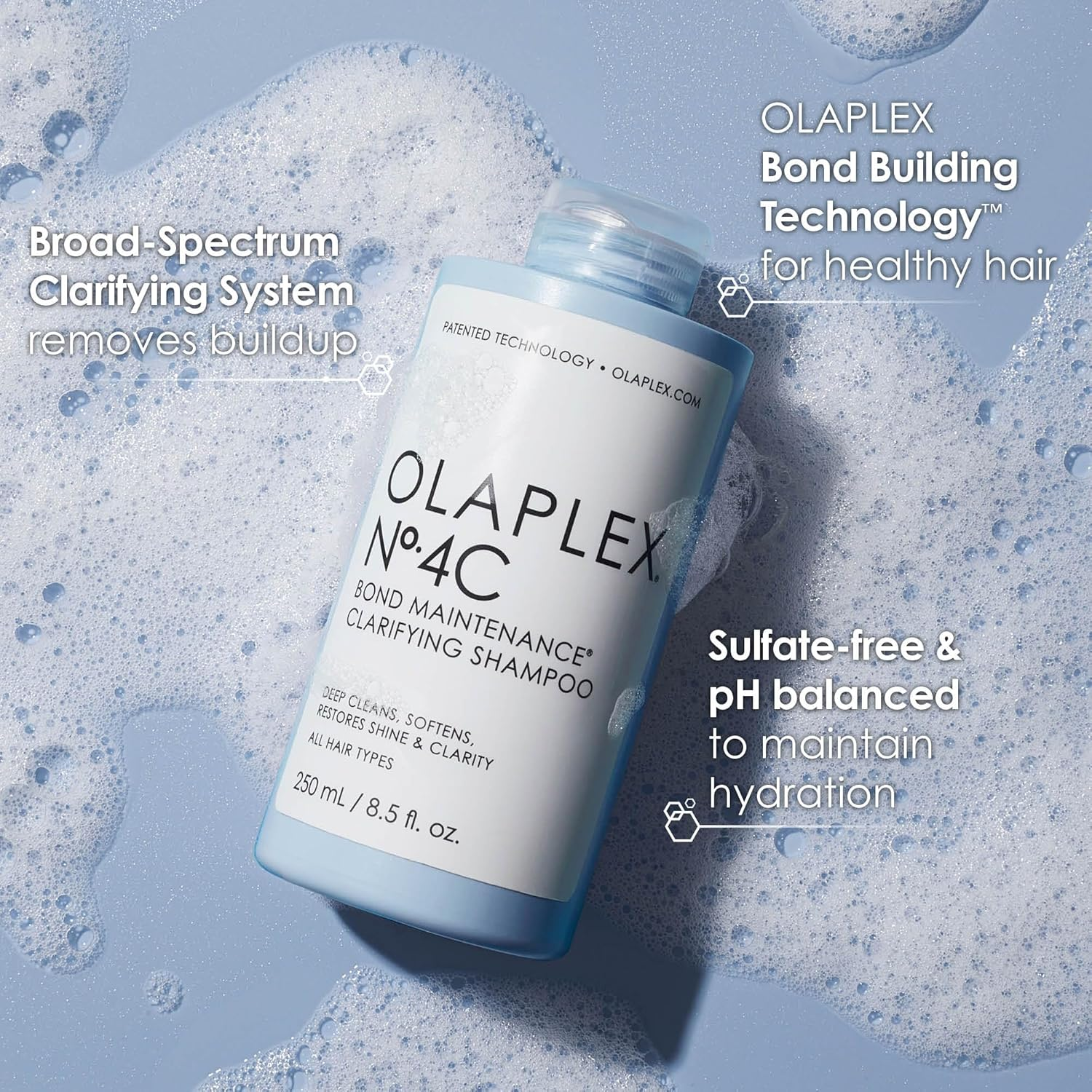 No 4C Bond Maintenance Clarifying Shampoo by Olaplex for Unisex - 8.5 Oz Shampoo image number 5
