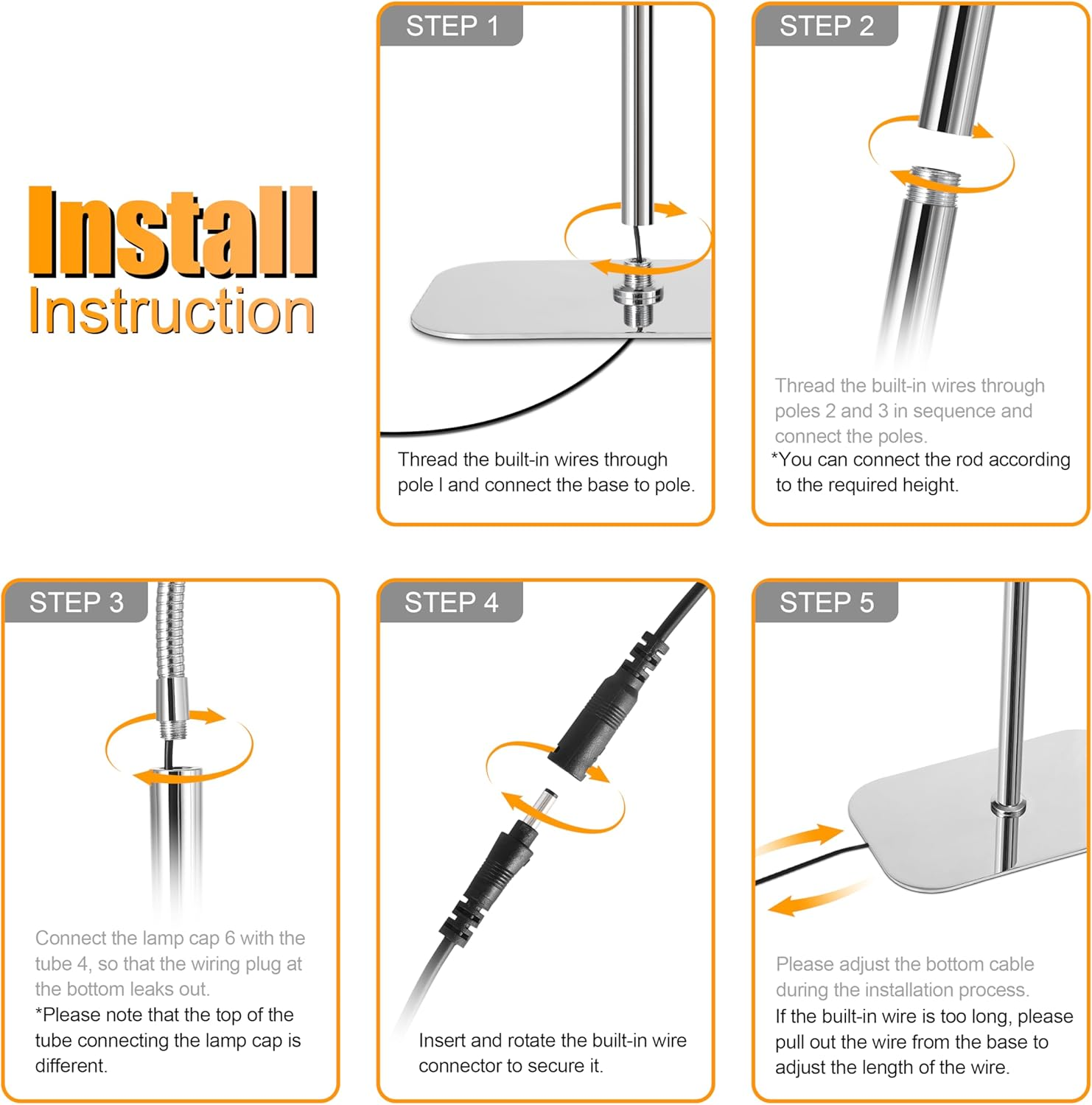 Floor Grow Light for Indoor Large Tall Plants, LED Full Spectrum Plant Light with Stand, 3/9/12H Timer, 60 Inch Height Adjustable,10 Level Dimmable, Silver Halo Growth Lamp image number 5