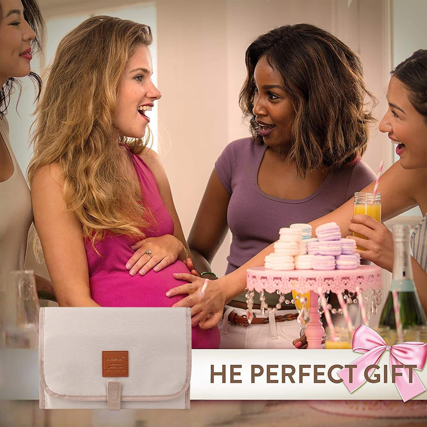 Wzenclave Changing Waterproof, Baby Pad for Foldable Travel, Portable Change Mat for Washable, Wipeable, Nappy Change Mat for Home Tra image number 5