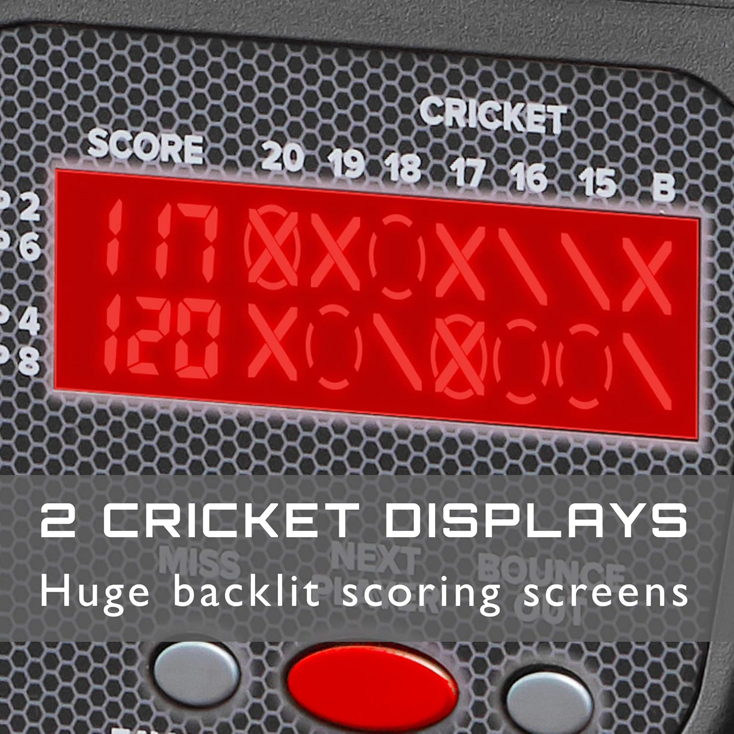 Viper 850 Electronic Dartboard, Ultra Bright Triple Score Display, 50 Games with 470 Scoring Variations, Regulation Size Target-Tested-Tough Segments Made from High Grade Nylon, Includes 6 Darts,Black image number 2