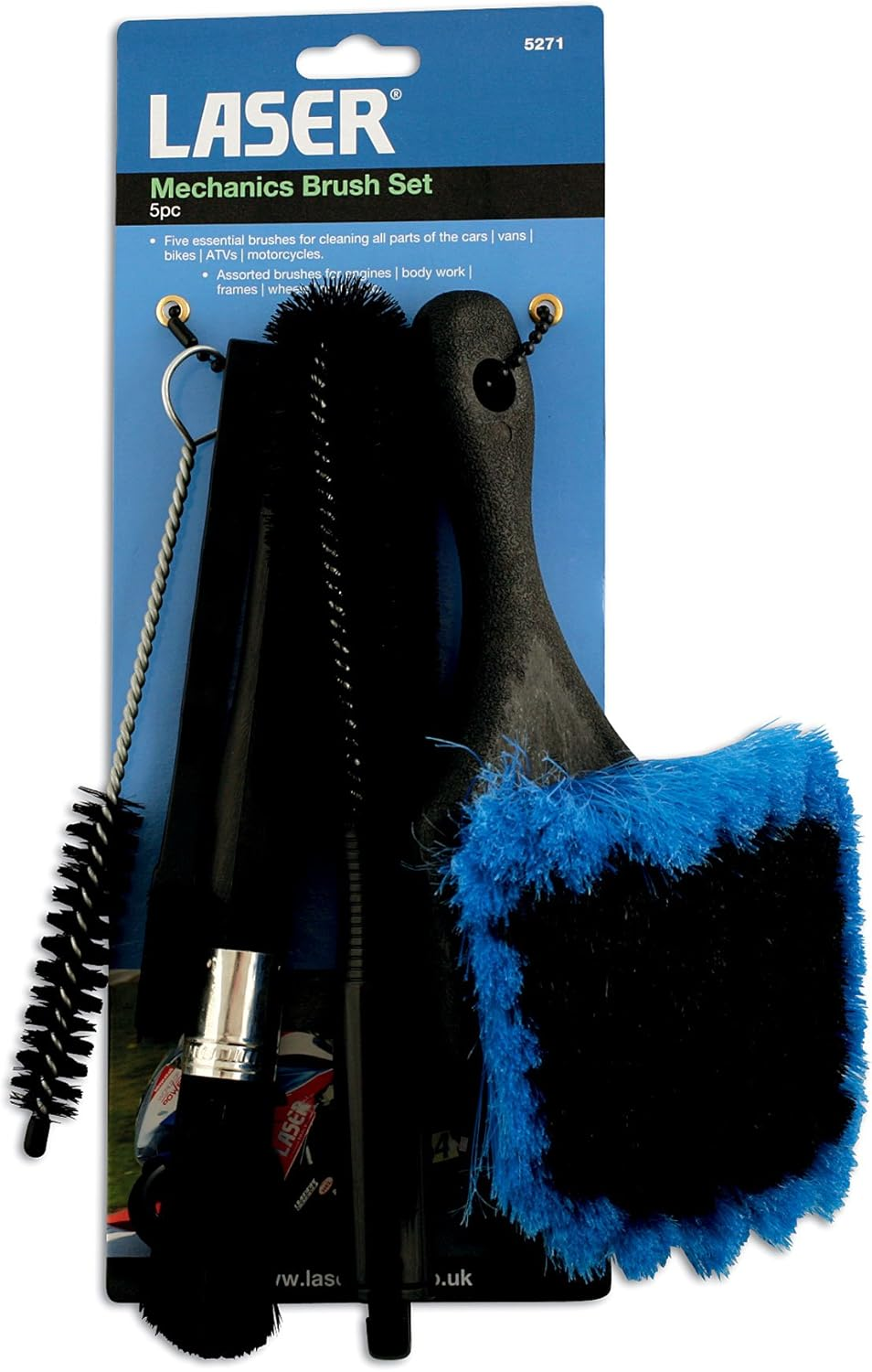 Laser 5271 Mechanics Brush Set (5 Pieces) image number 1