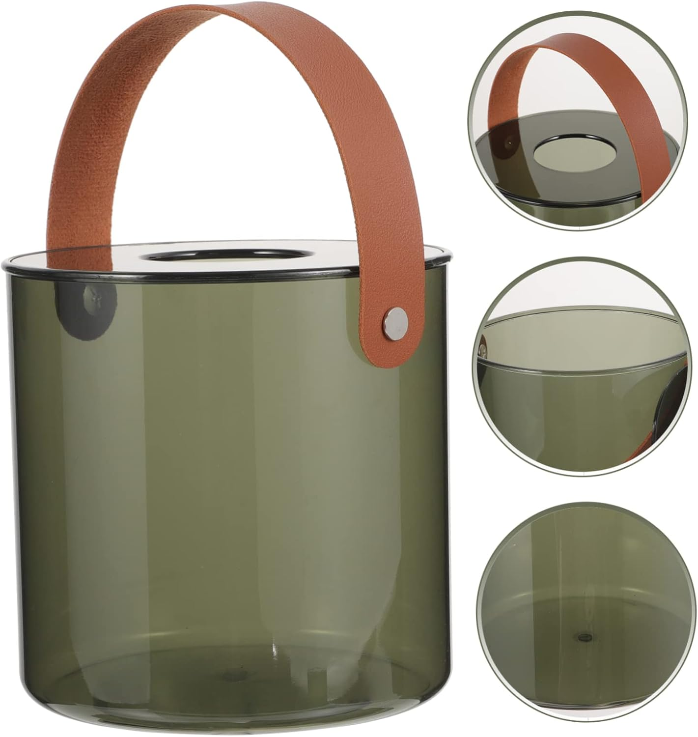 Wall-Mounted Tissue Storage Box round Napkin Paper Box Easy Access Tissue Holder image number 1