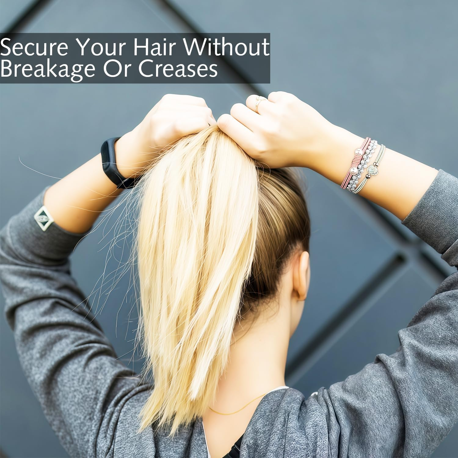 Pack of 20 Boho Hair Bobbles for Women, Braided Hair Scrunchies with Beads, Cute Ponytail Holders for Women, Girls, Thick Thin Hair, Boho Hair Scrunchie Bracelets image number 1