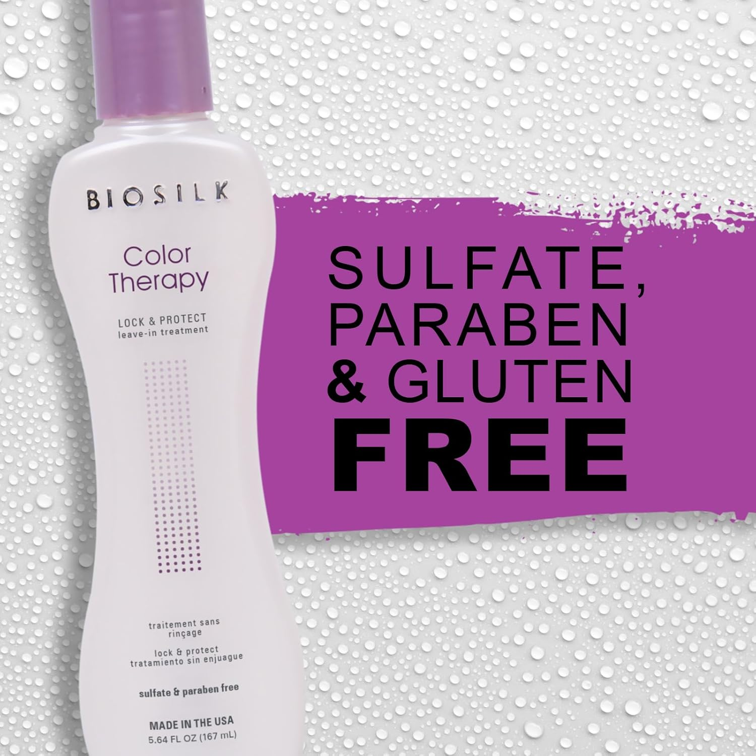 Biosilk Color Therapy Lock & Protect Leave-In Treatment for Unisex 5.64 Oz Treatment