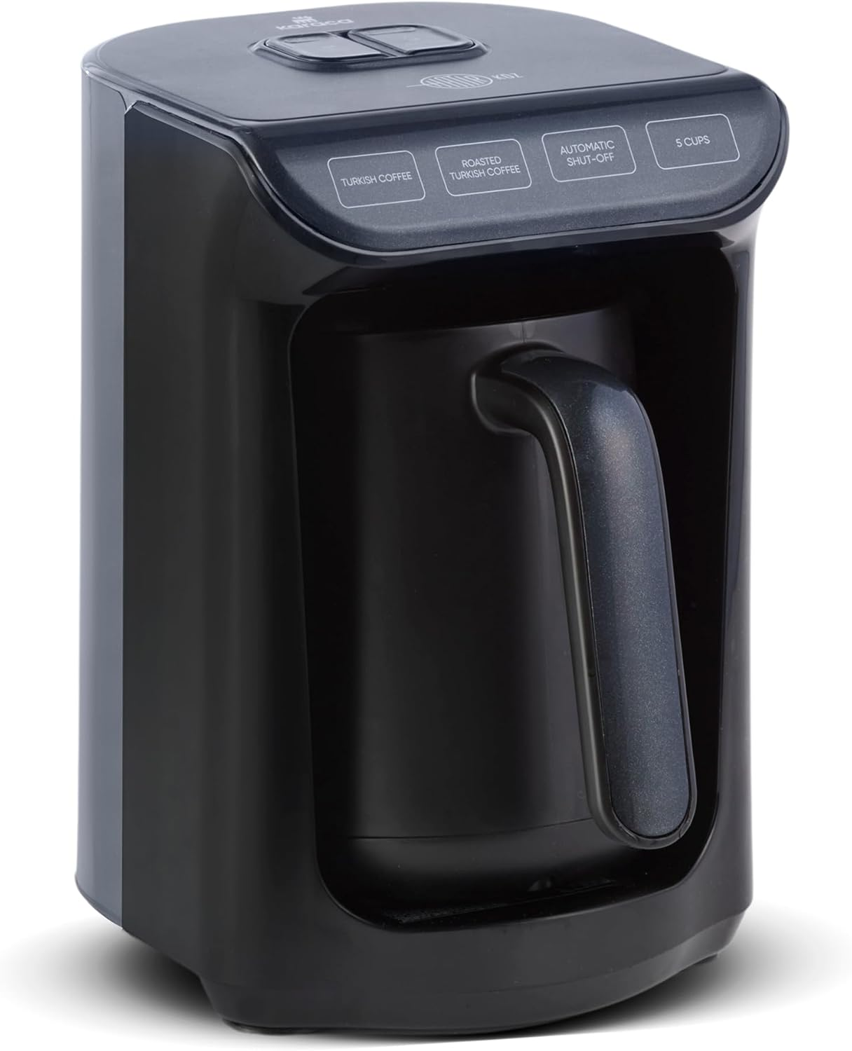 KARACA Hatır Roast Turkish Coffee Maker, Shiny Black, 5 Cup Capacity, High Foam, 535 W, Voice Warning System, Light Warning System, Measuring Spoon, Easy Cleaning image number 5