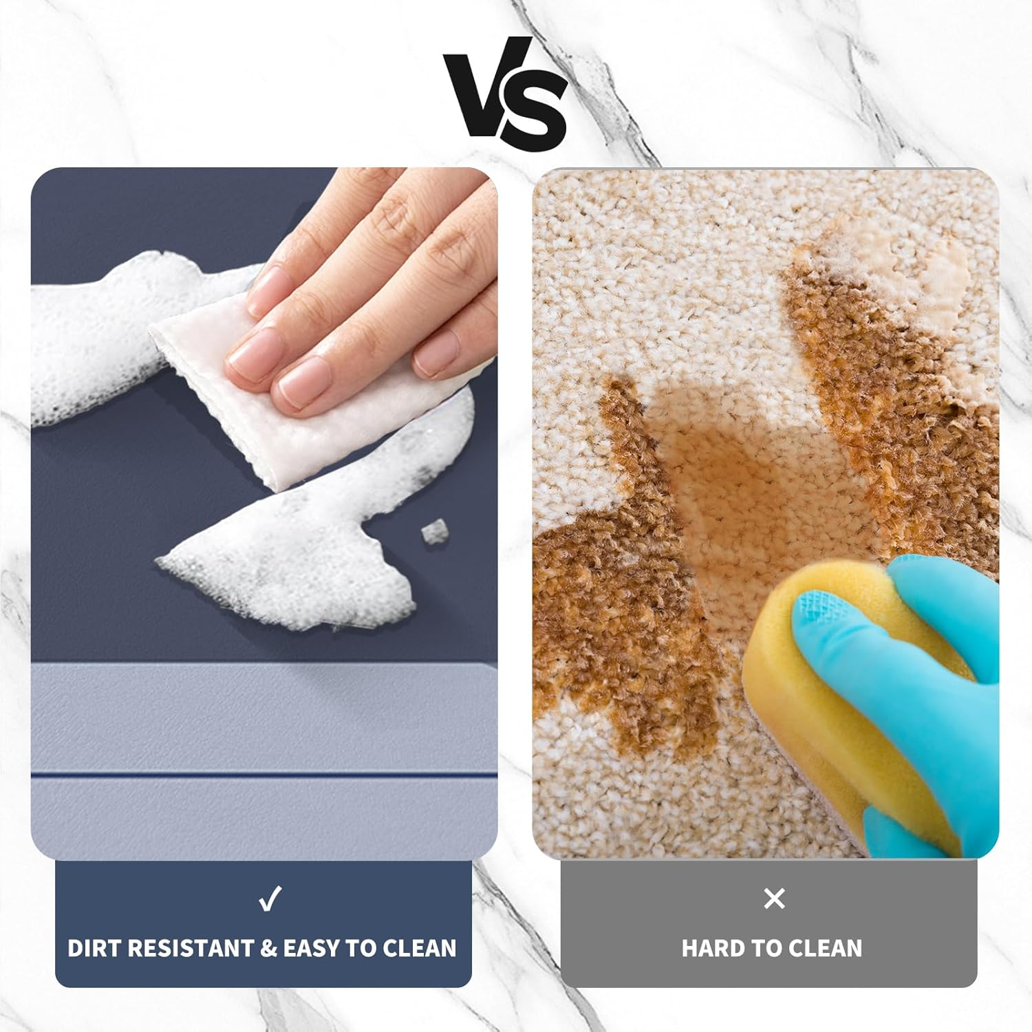 Bath Mat, Bathroom Rugs Super Absorbent Shower Mats Quick Dry Thin Rubber Mats for Bathroom Floor Fit under Door Bath Mat for for Floor Bathtub Vanity-Bathmat Bath Rug image number 1