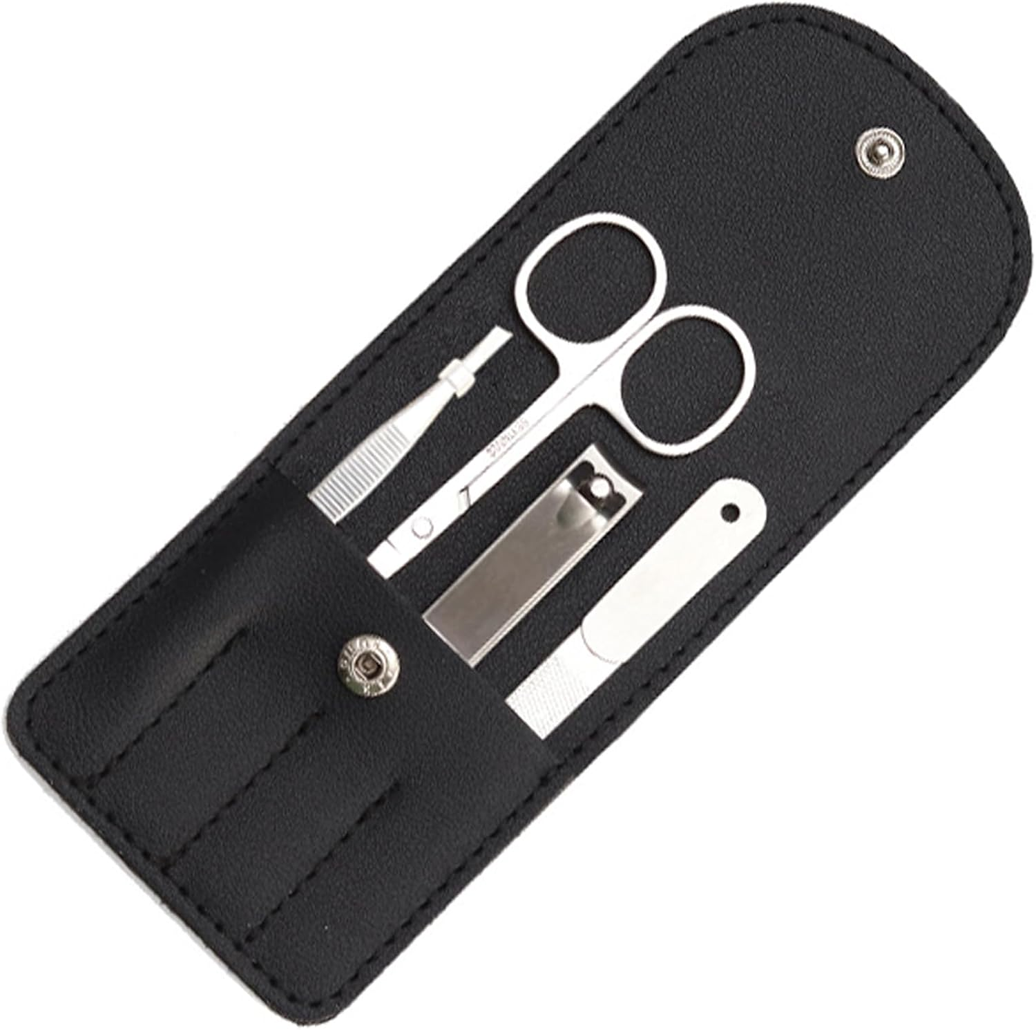 Manicure Set,4 PCS Professional Nail Clippers Kit Stainless Steel Pedicure Kit for Men Women Nail Care Tools Grooming Kit with Travel Case image number 3