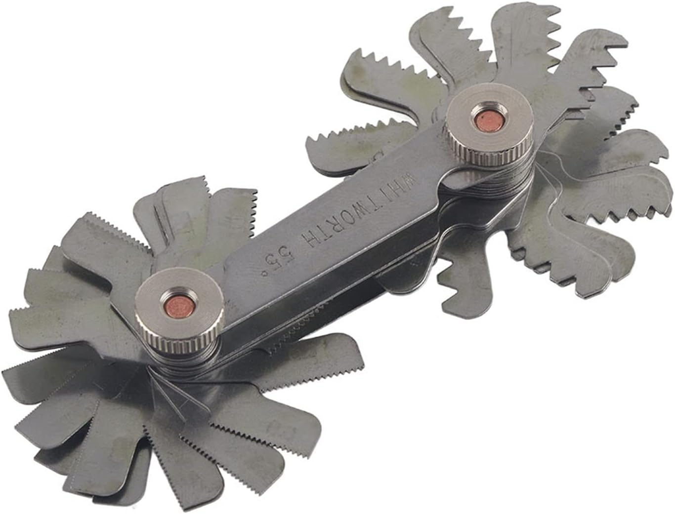 Thread Gauge, Engineer Adjustable Thread Gauge for Lathes (Metric+Imperial(52Pc)) image number 3