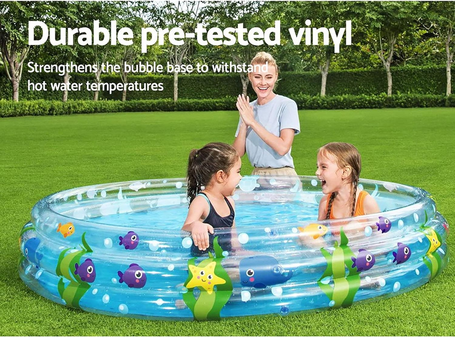 Bestway Deep Dive 3-Ring Swimming Pool, F1.83M X H33Cm image number 2