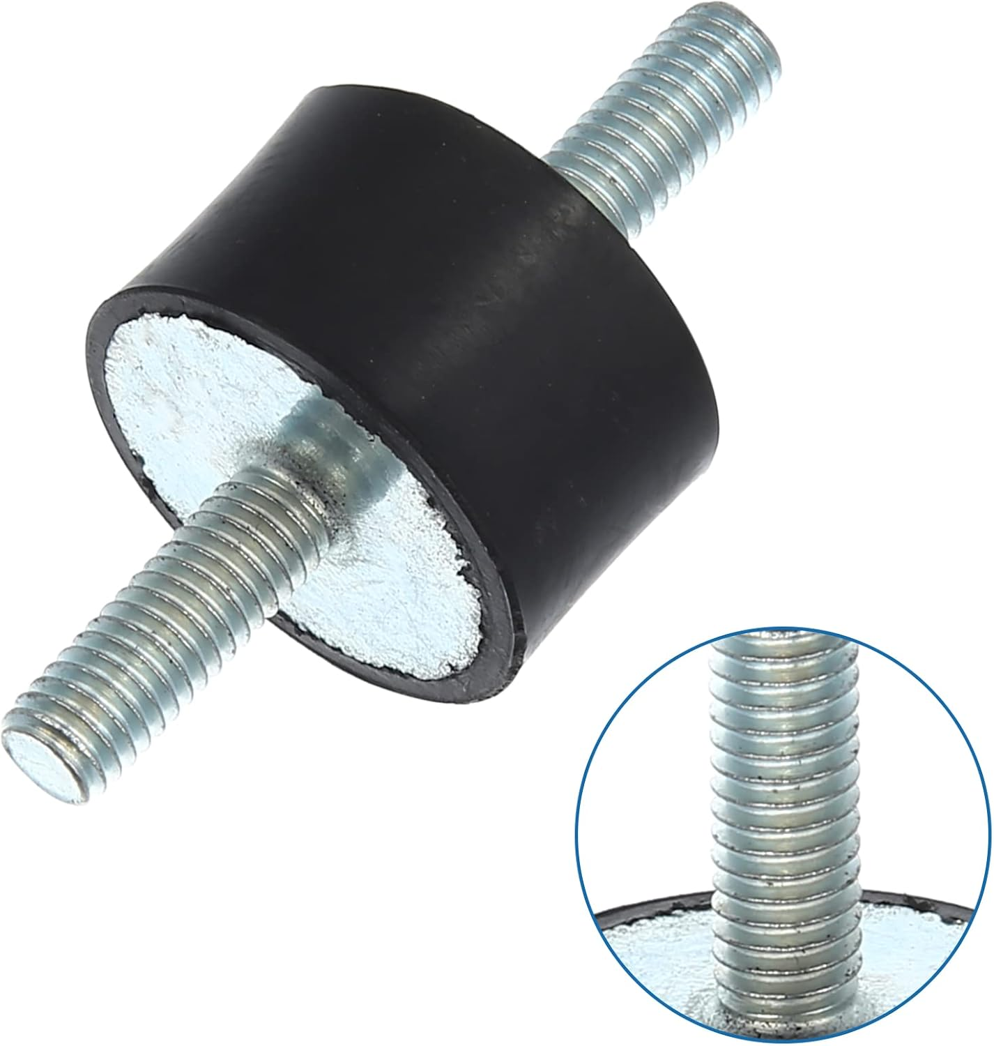 X AUTOHAUX 4Pcs M6 Car anti Vibration Rubber Isolator Damper 25X15Mm Rubber Bobbin Mount Shock Absorb Mounts for Compressors VV Engines for Car image number 4