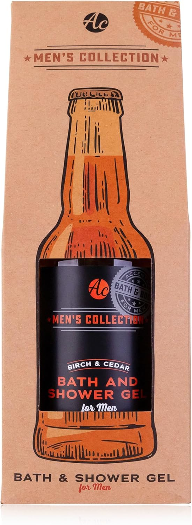 Accentra Shower Gel for Men in Beer Bottle Design &ndash; Men'S Collection "Beer for Him" in Funny Beer Bottle Look with Gift Box, 360 Ml Spicy Shower Gel for Men image number 4
