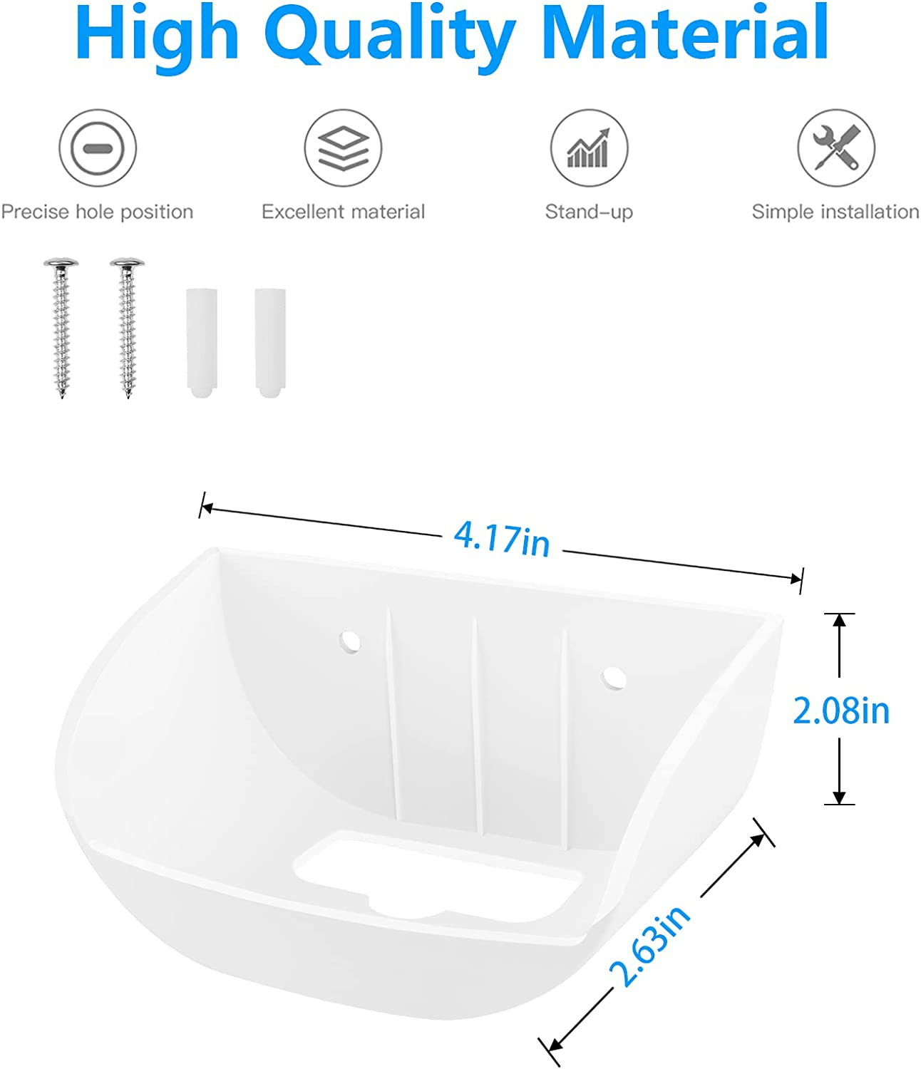 HOLACA Wall Mount Holder Bracket for EERO 6+ Tri-Band Mesh Wifi 6 System (2 Pack) image number 3
