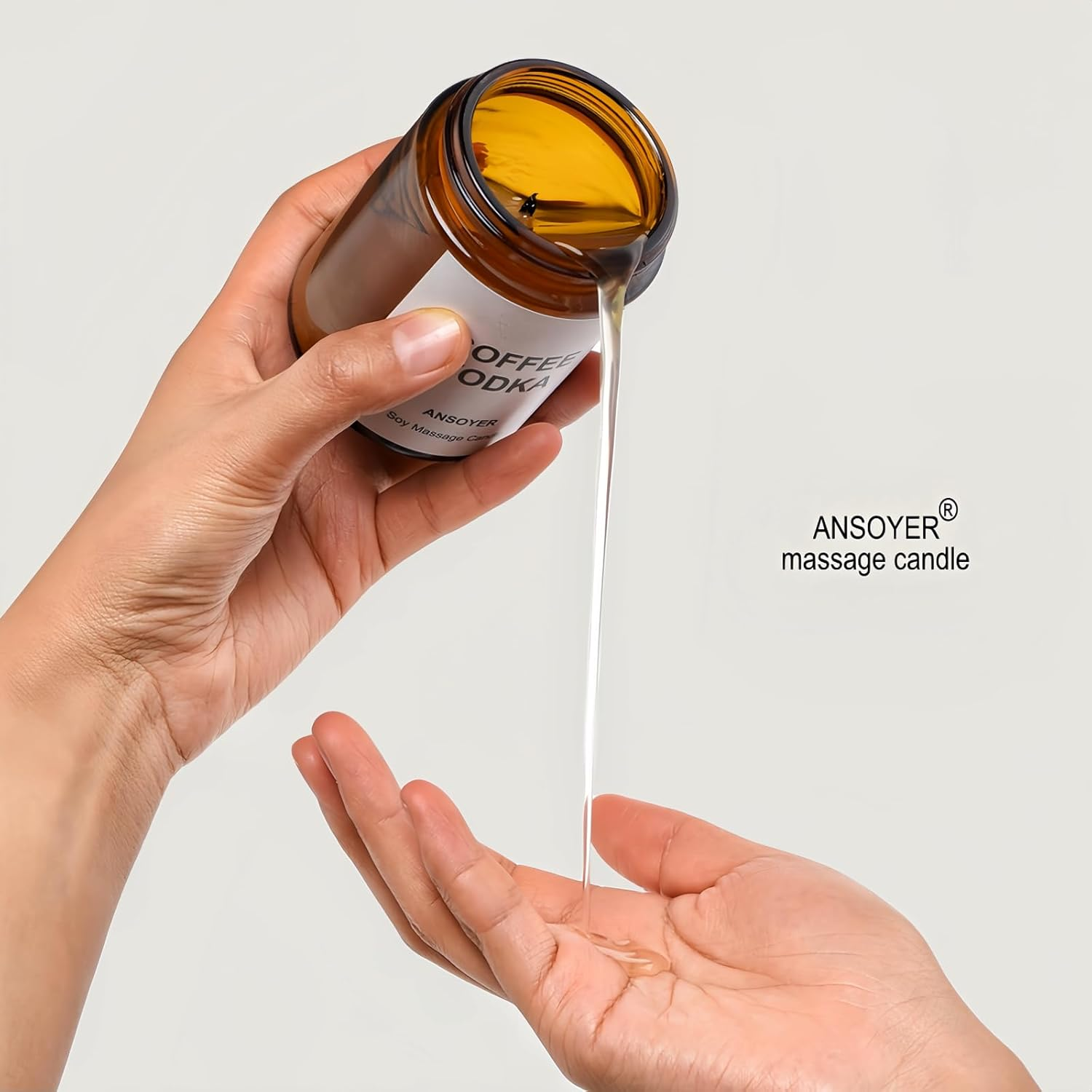 Massage Oil Candle, Gift SPA Use Home Scented Candle Body Oil, Ultra Hydrating Body Care with Soybean Oil, 4.5Oz (Fresh Figs) image number 3