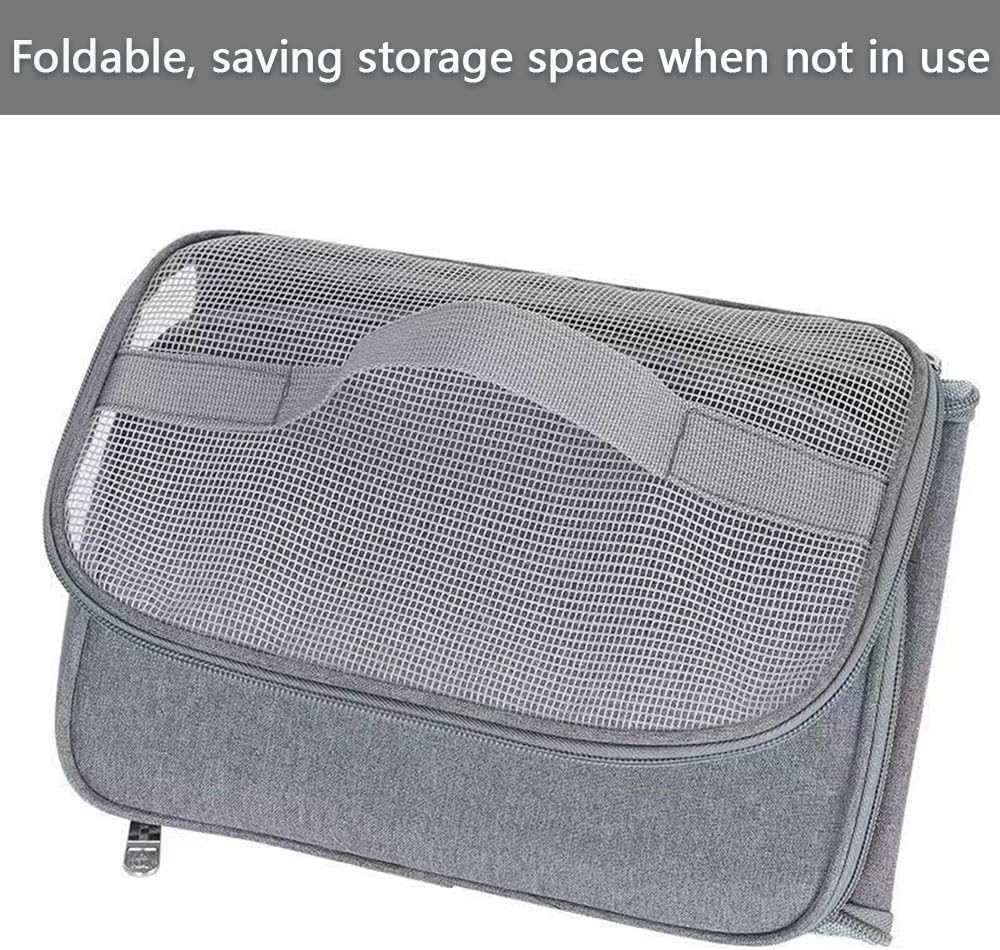 Portable Bird Carrier Travel Bag &ndash; Breathable Oxford Cloth Parrot Backpack with Stand & Shoulder Strap, Lightweight Small Animal Cage for Parakeets, Conures, Budgies, Lovebirds & More image number 4