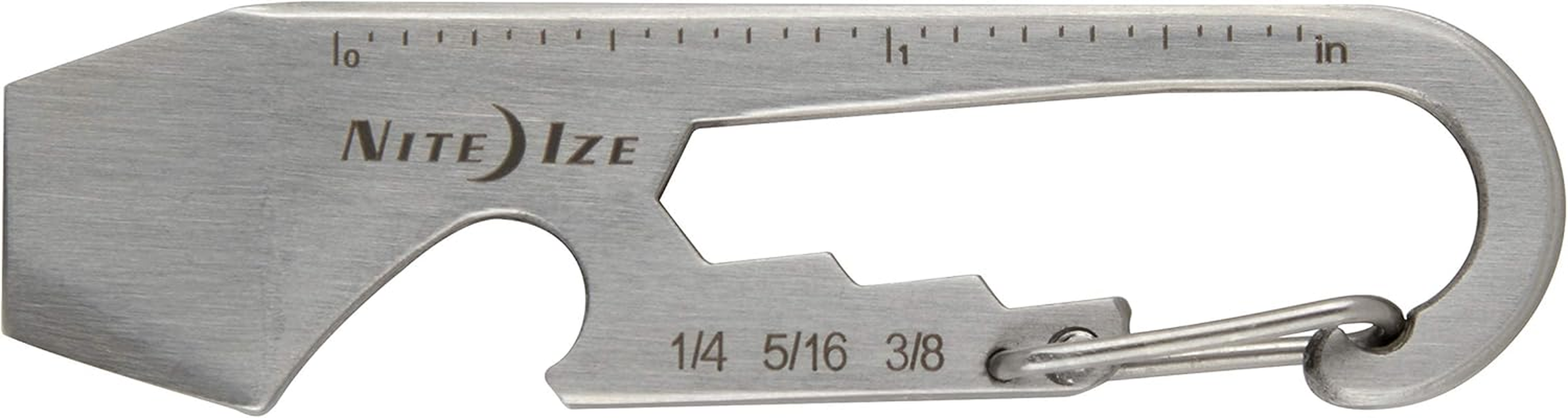 Nite Ize Doohickey Key Tool Keychain Multi-Tool, Stainless, 1-Pack, One Size, KMT-11-R3 image number 5