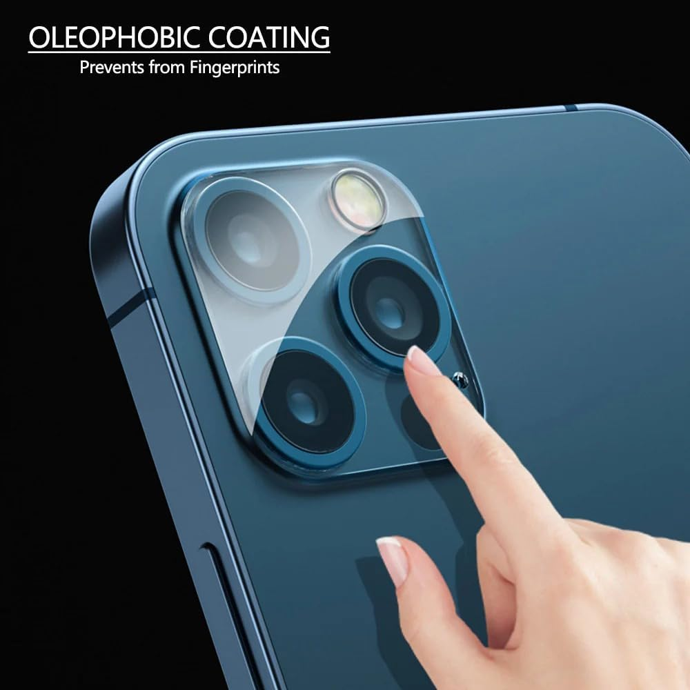 [2 Pack] Clear Camera Lens Tempered Glass Screen Protector Cover, JR Joyreap 9H Ultra-Thin Transparent Camera Lens Protective Tempered Glass Protector Film for Iphone 13 12 11 Mini Pro Promax (For Iphone 13) image number 4