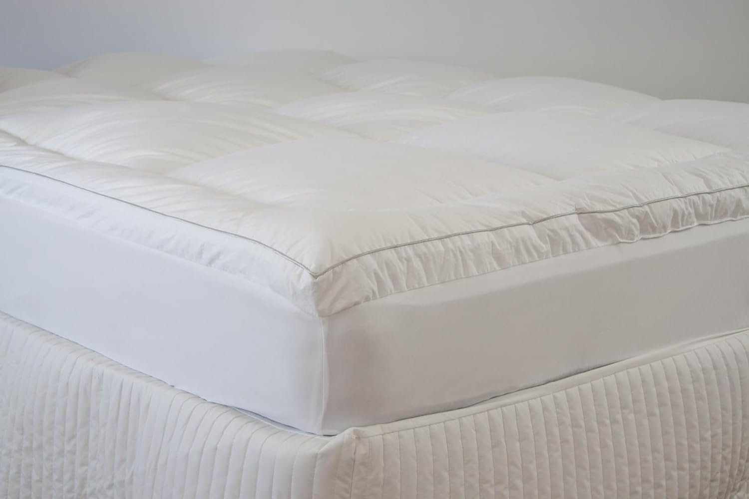Ardor 1500GSM Ball Fibre Mattress Topper, Double, White image number 2