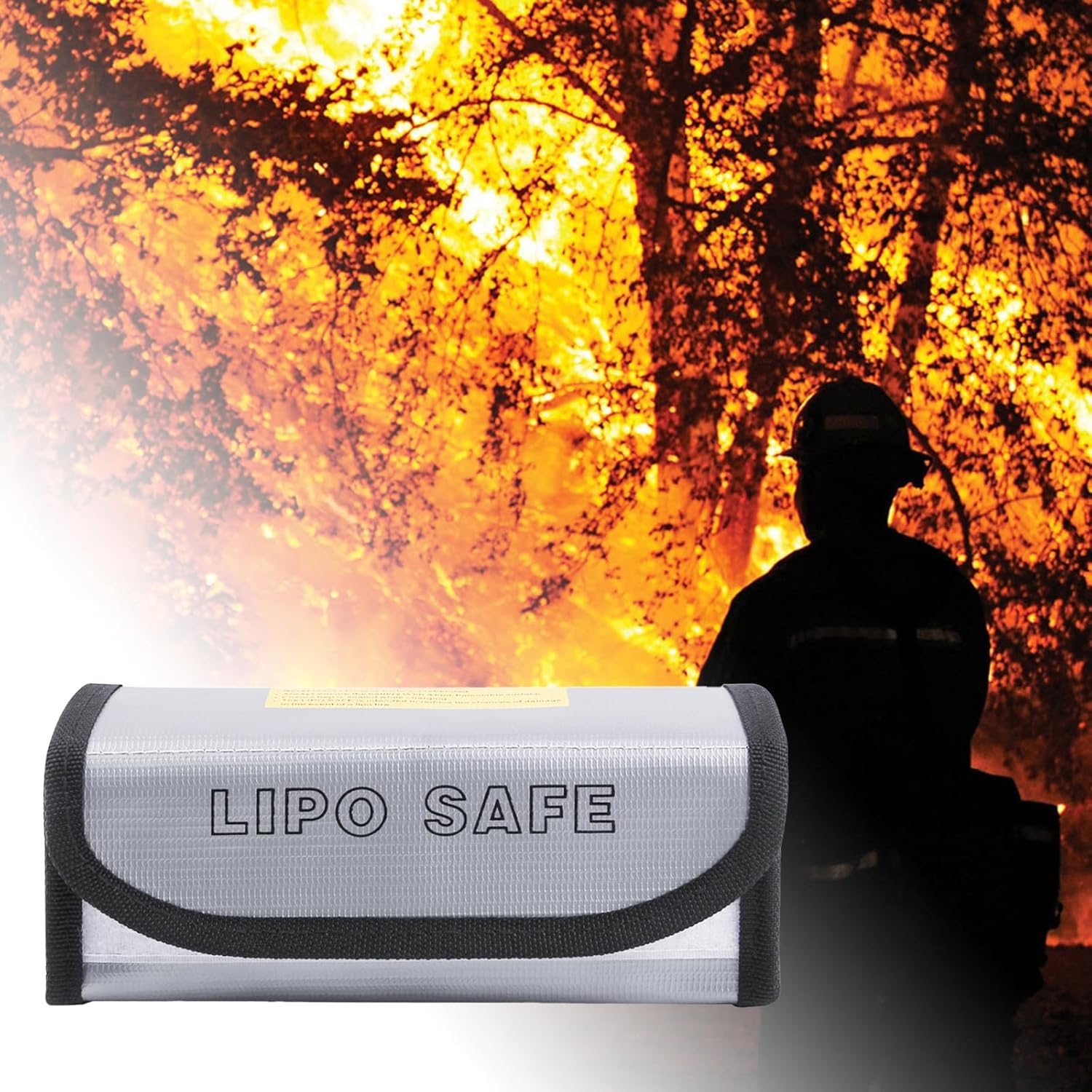 Battery Bag Storage, Lipo Battery Safe Bag, Lipo Guard Battery Bag, Lipo Battery Bag Fireproof Explosionproof Bag, High Temperature Resistance for Charging, Transporting and Storage image number 1