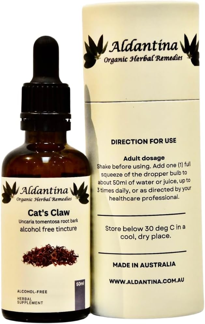 Organic Cat'S Claw (Uncaria Tomentosa) Tincture, Australian Made, Alcohol-Free (50Ml) image number 2