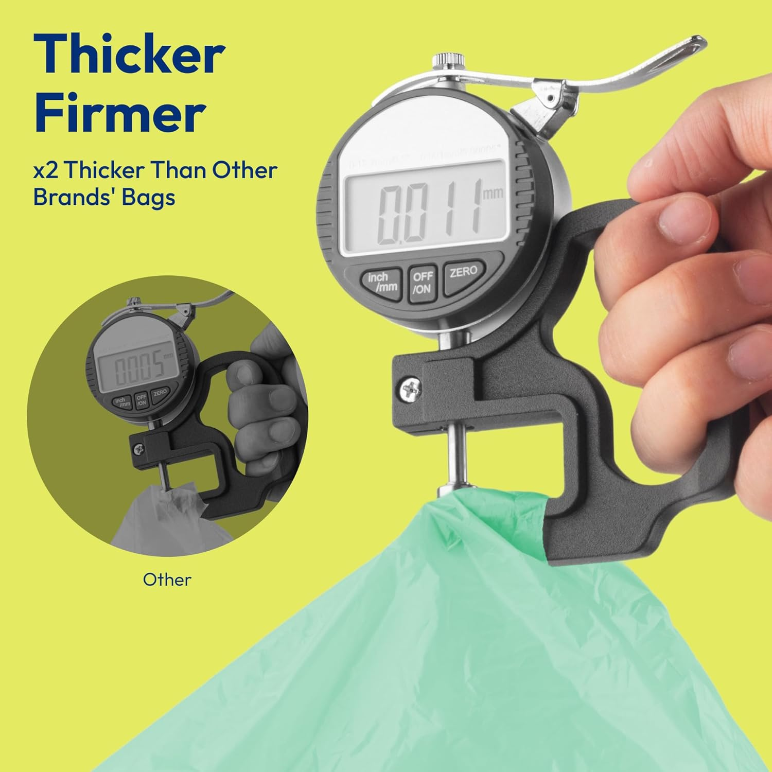 8L 200 Counts Small Green Bin Liners with Handle, Ocean Fishing Nets Upcycling, Sage & Sea Salt Scented, Plastic Bin Bags, Garbage Bags for Kitchen, Bathroom, Office and Pets image number 6