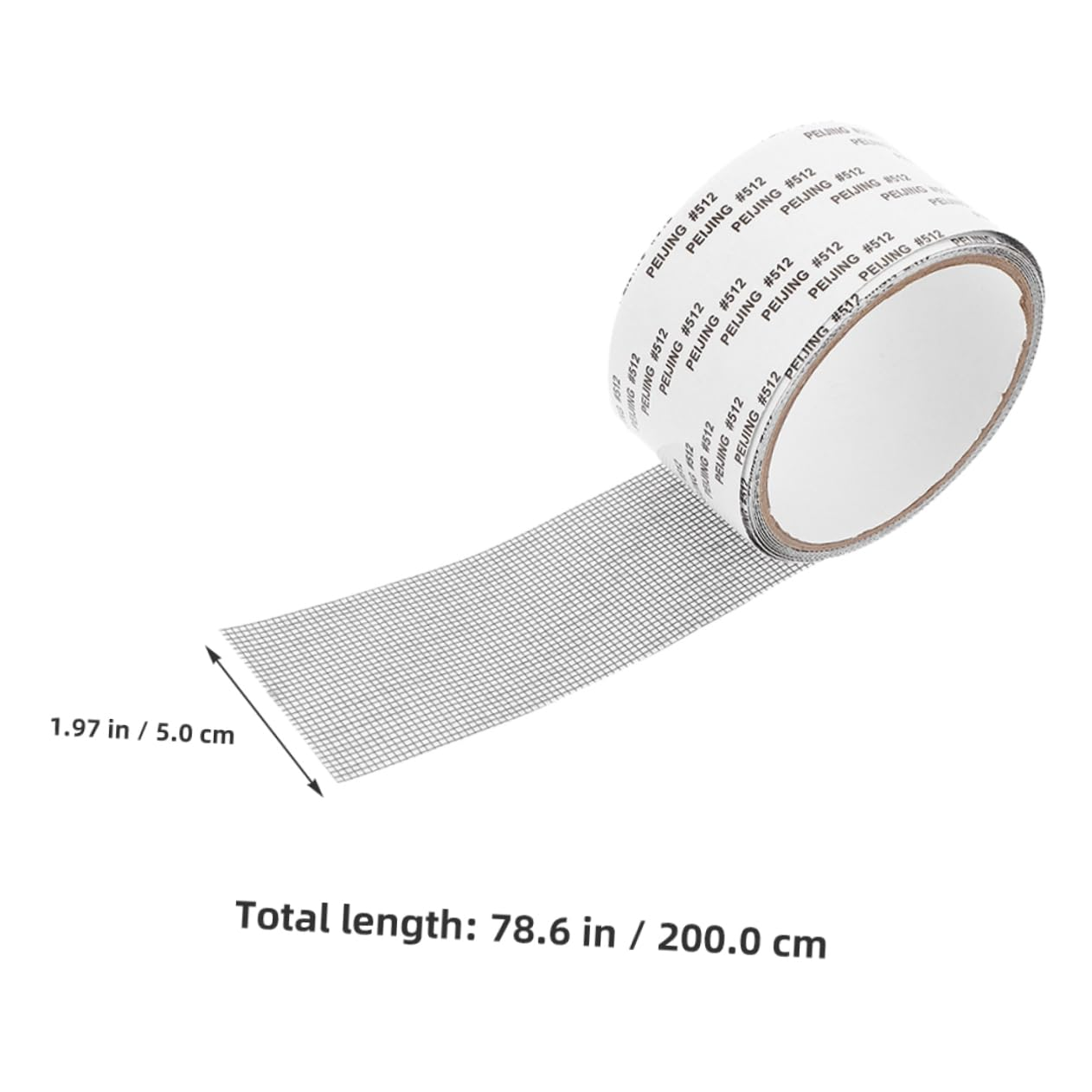 COOLHIYA Window Screen Repair Kit 4 Rolls Self-Adhesive Screen Patch Tape 5Cm X 2M Gray for Home Use and DIY Repairs of Tear Holes in Windows and Doors - Grey image number 3